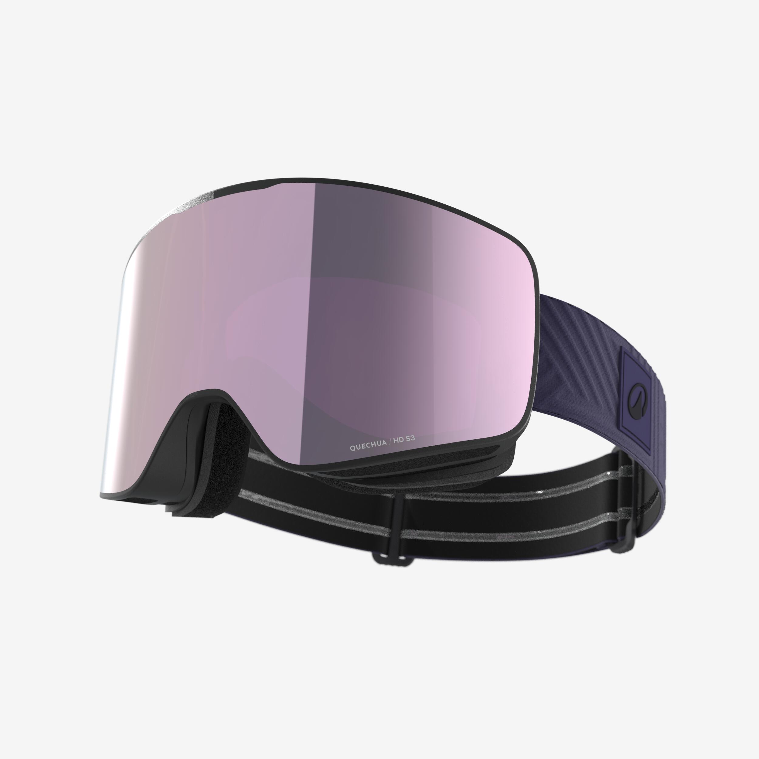 Fine Weather Interchangeable Ski Goggles, G 900 C HD - WEDZE