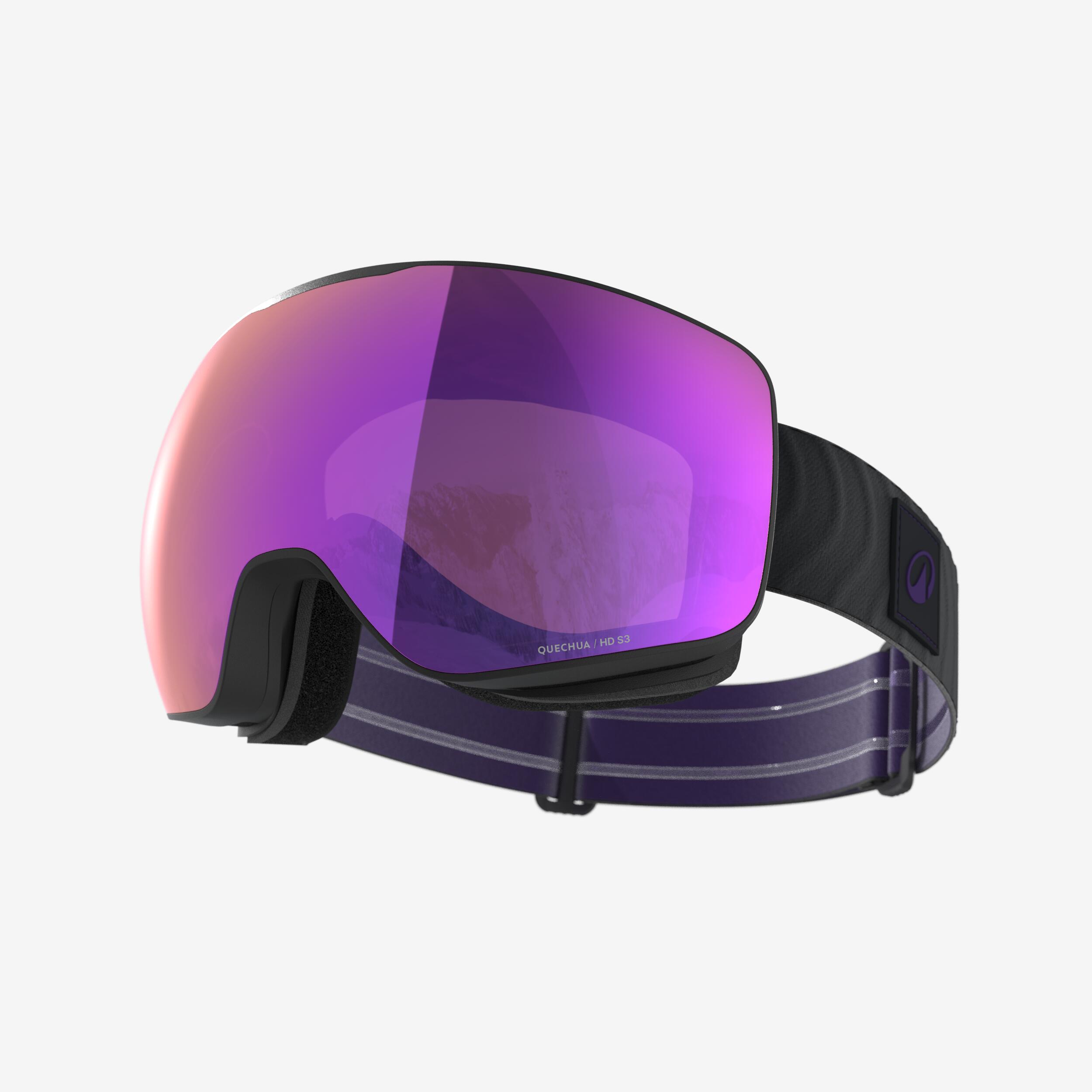 Adults’ / Kids’ good weather ski mask, G 900 S HD - Purple, Asia Fit