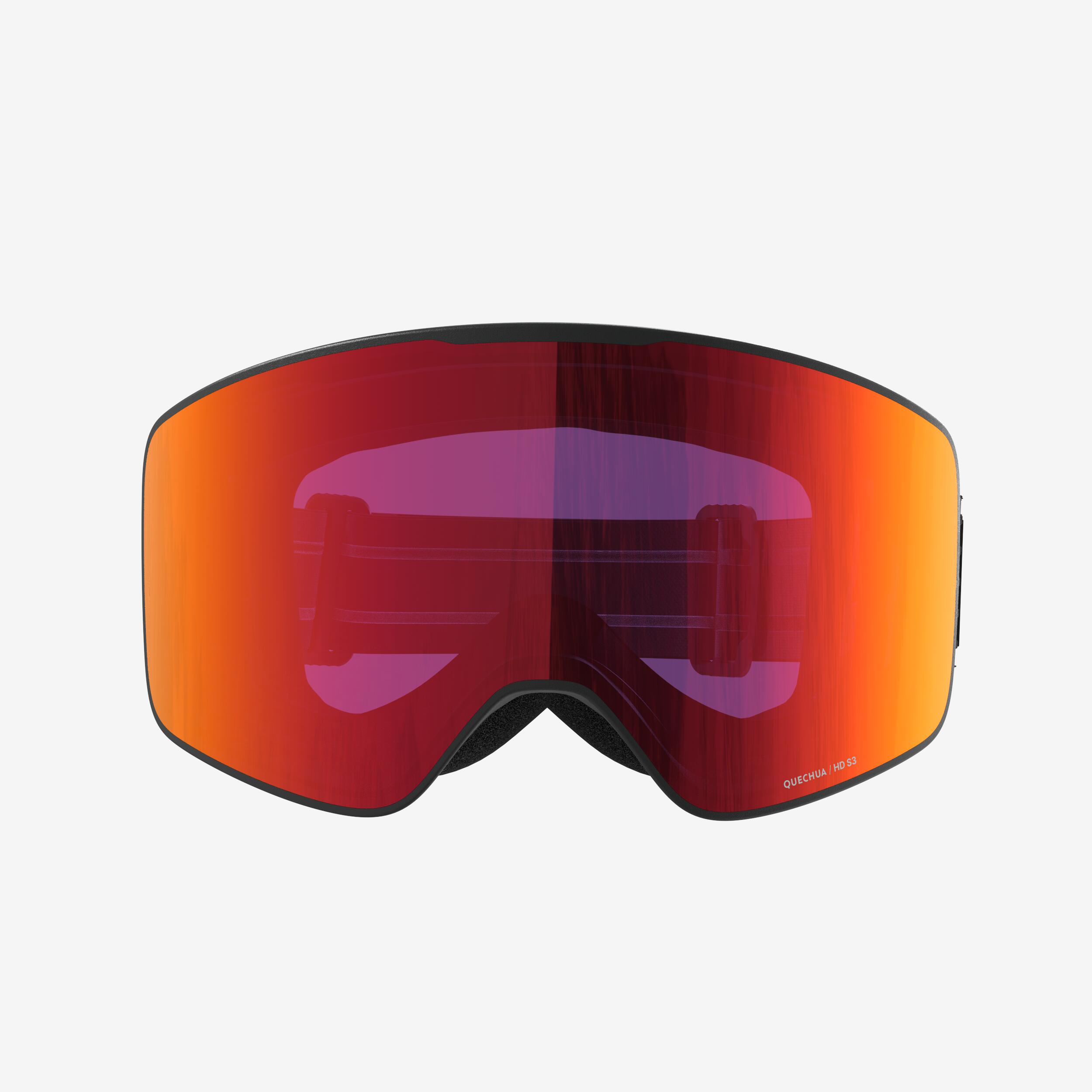 Fine Weather Interchangeable Ski Goggles, G 900 C HD - WEDZE