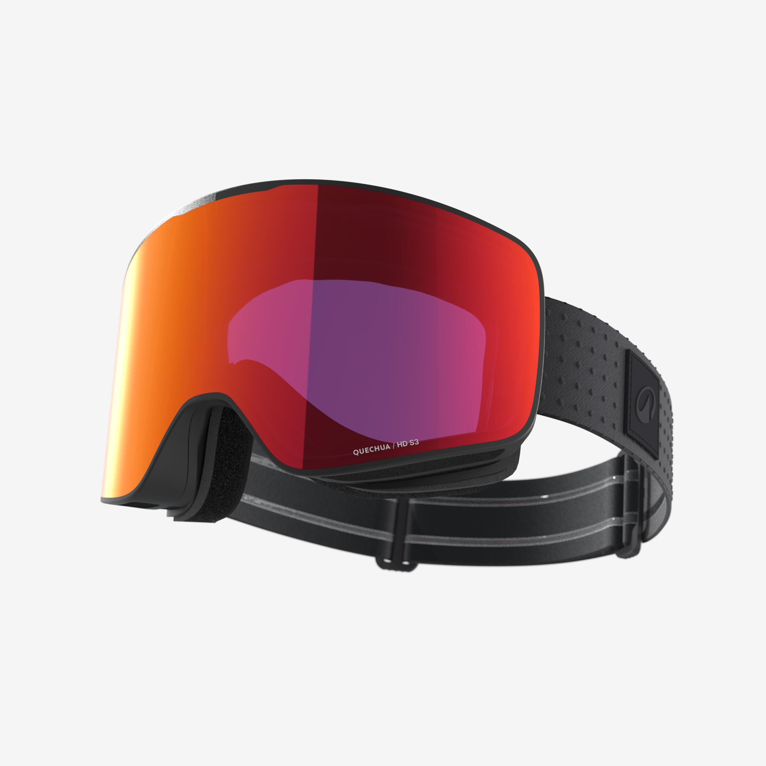 Fine Weather Interchangeable Ski Goggles, G 900 C HD - WEDZE