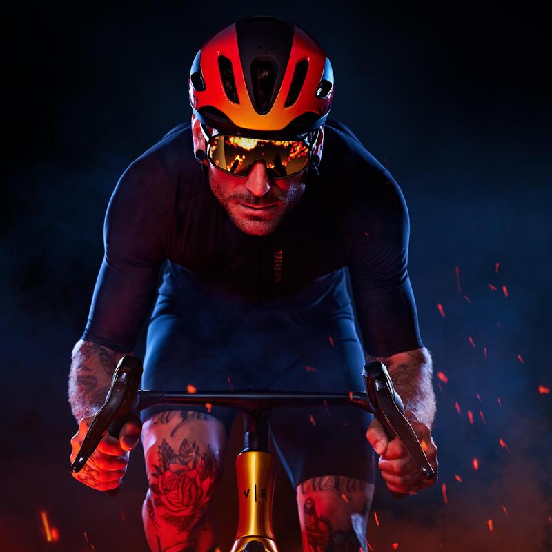 Casque de vélo route aéro MIPS, RCR-F Inferno édition