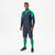 Sweat de football 1/2 zip viralto club gris carbone et vert