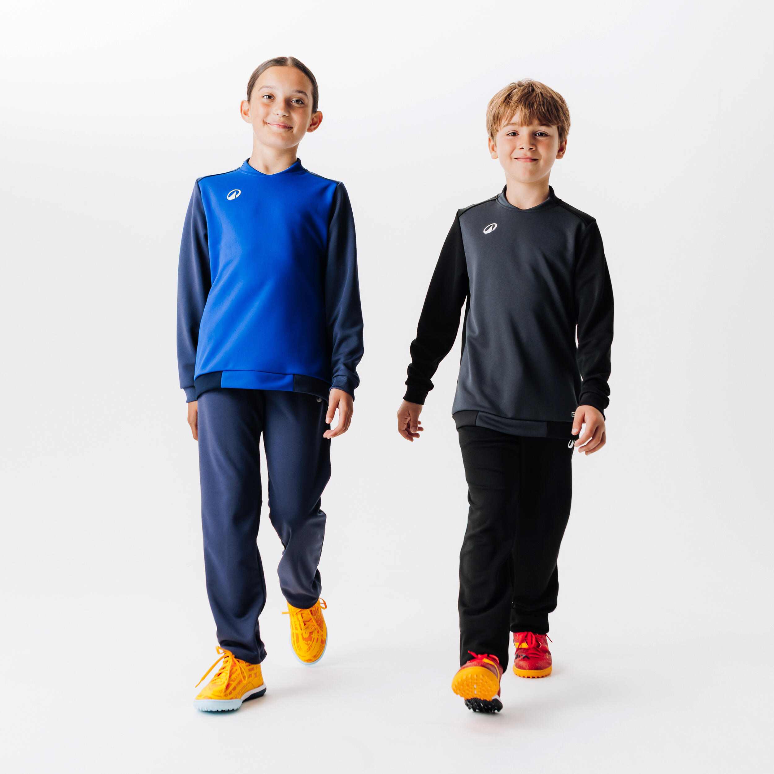 Kids’ Soccer Training Pants - F 100 Blue - KIPSTA