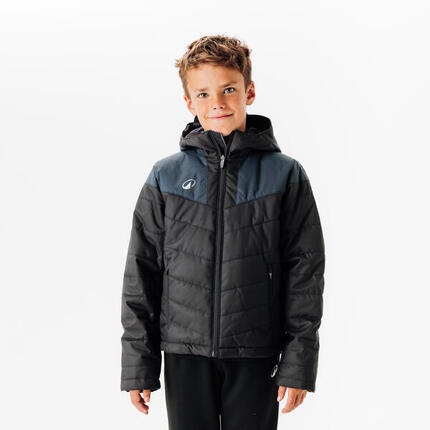 VESTE CHAUDE DE FOOTBALL COURTE ENFANT BLEUE MARINE