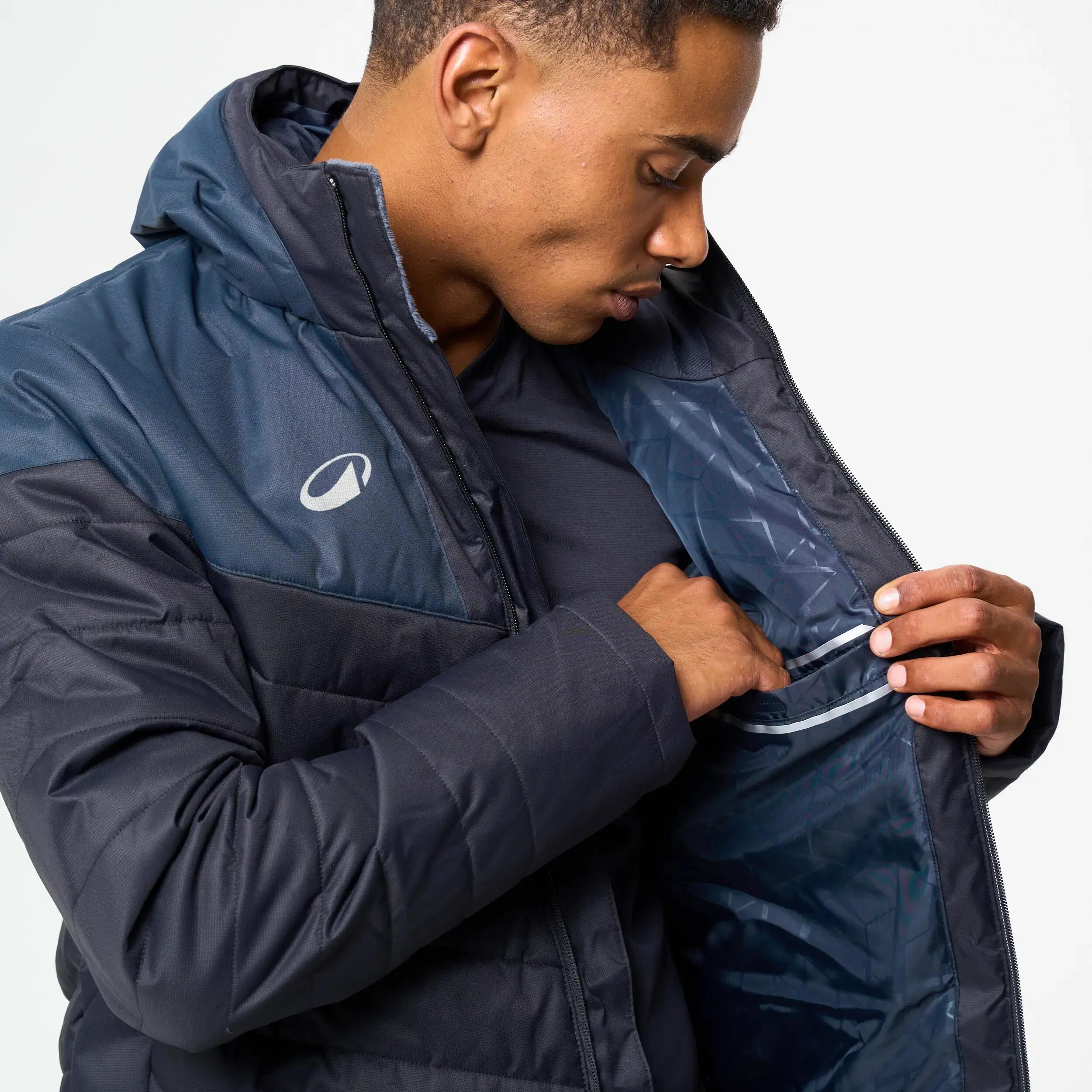 Adult Football Tracksuit Bottoms Viralto Club - Carbon Grey and Black -  4