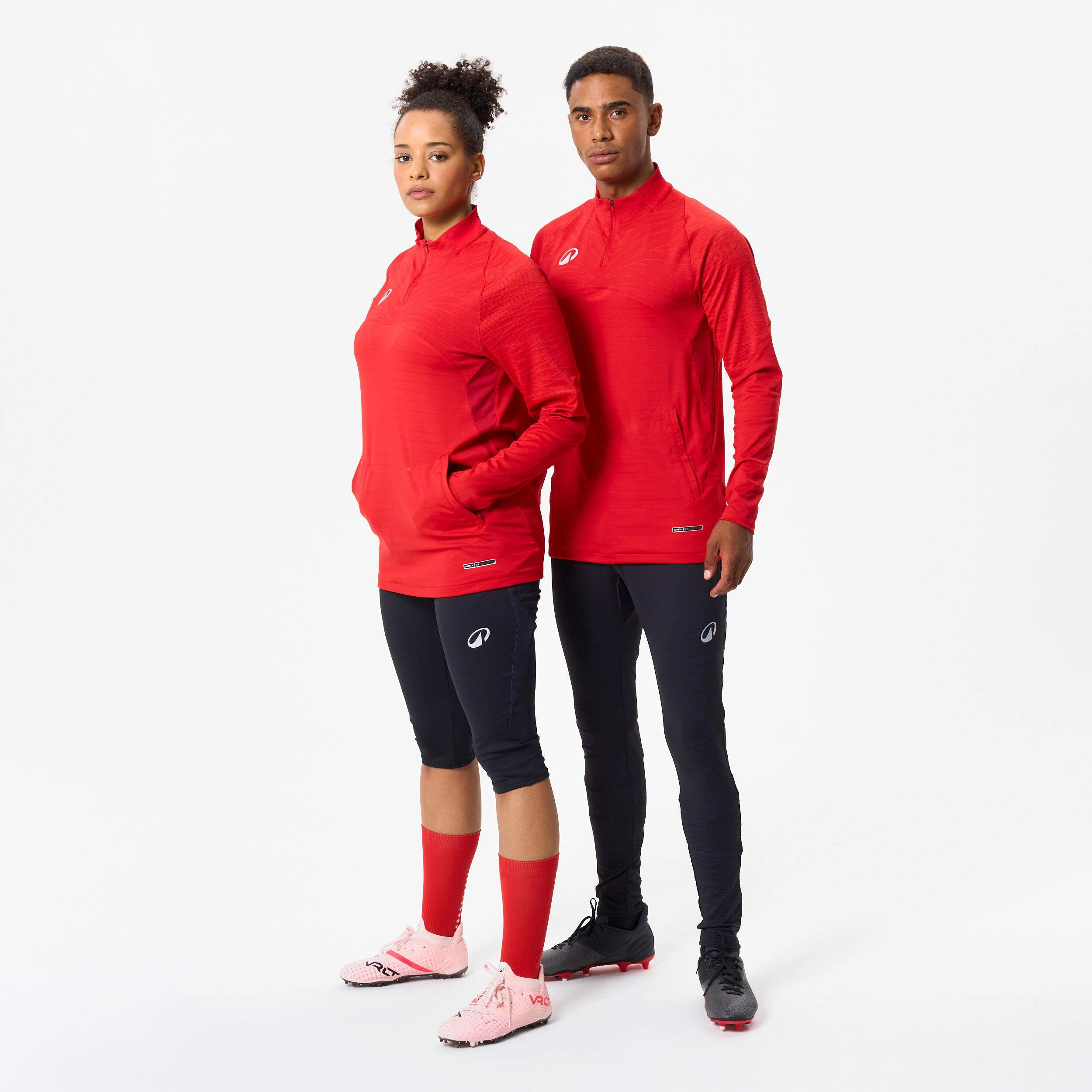 Sweat 1/2 zip CLR club rouge 2/8