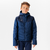 VESTE CHAUDE DE FOOTBALL COURTE ENFANT BLEUE MARINE