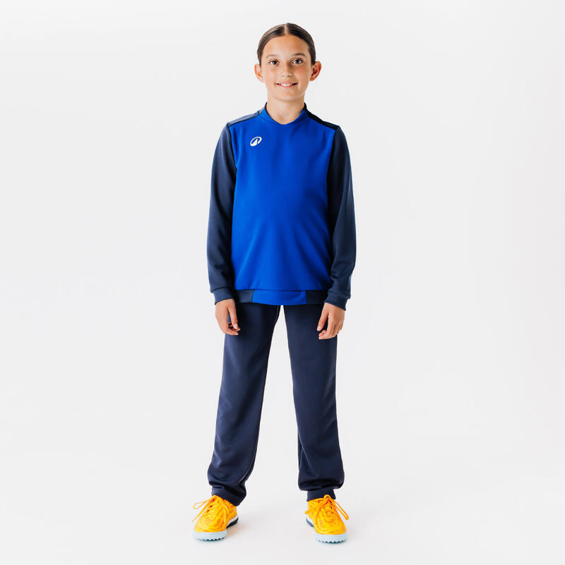 Pantalon d'entraînement de football enfant ESSENTIEL bleu marine