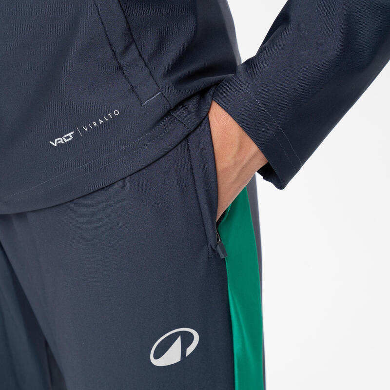 Pantalon de trening Fotbal VIRALTO CLUB Gri-Verde Bărbați 