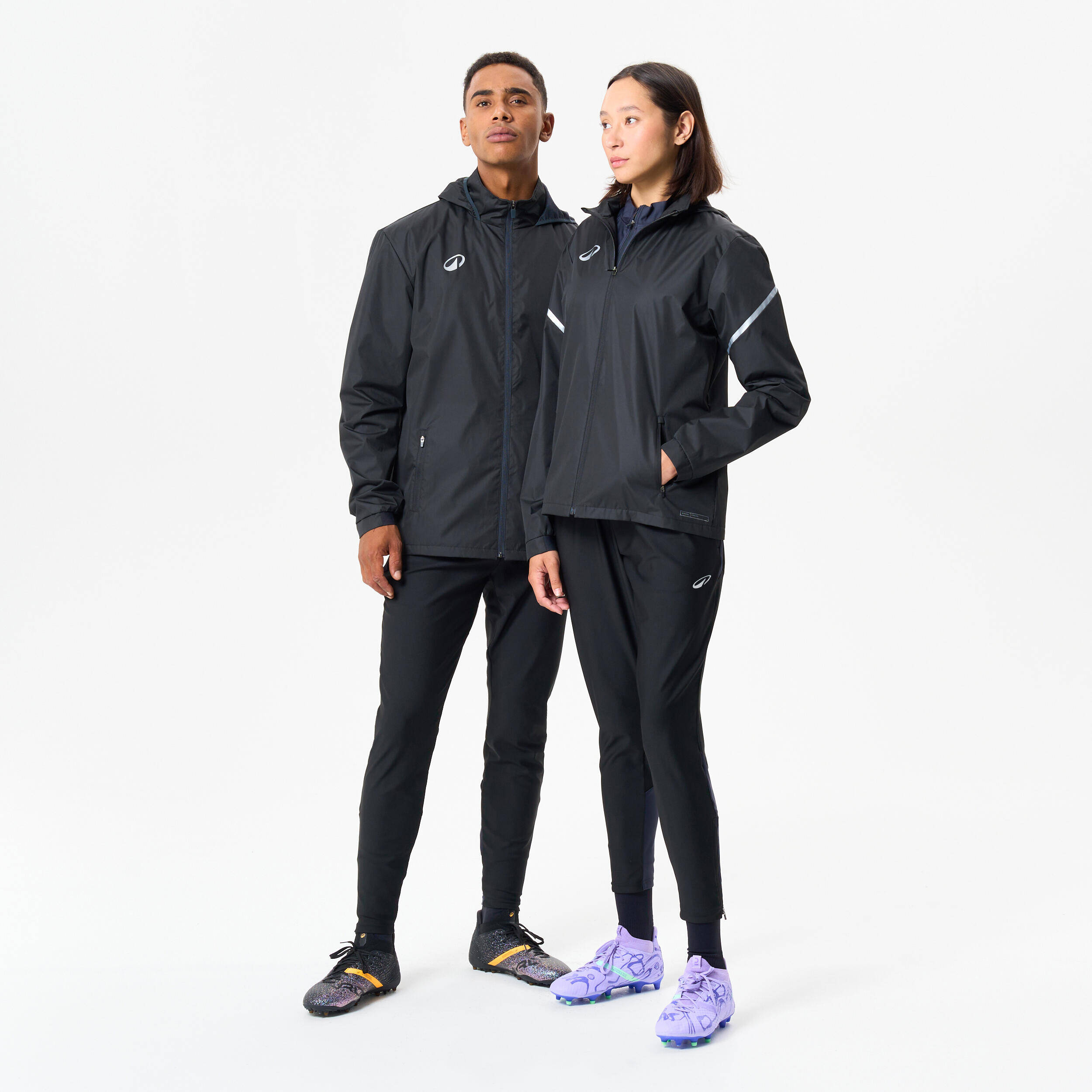 Rainproof Football Jacket Viralto Club - Black -  2