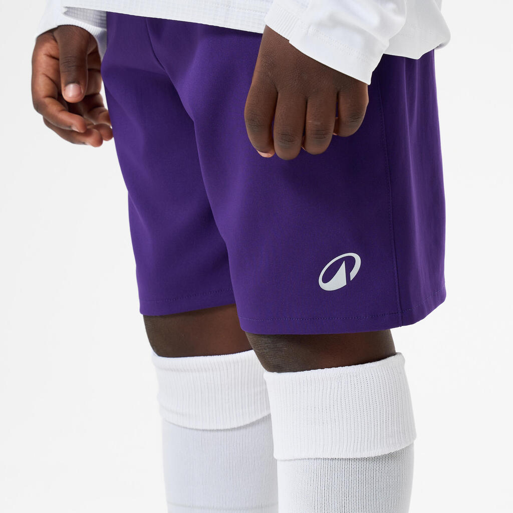 Kids' Football Shorts - Aqua Blue/Pink