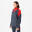 Voetbalsweater met halve rits VIRALTO CLUB antraciet/rood