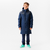 PARKA LONGUE  DE FOOTBALL ENFANT TRX MARINE