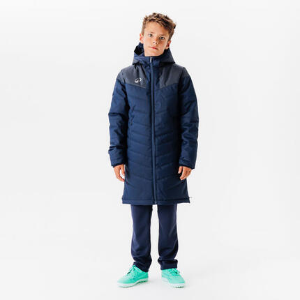 PARKA LONGUE DE FOOTBALL ENFANT TRX NOIRE