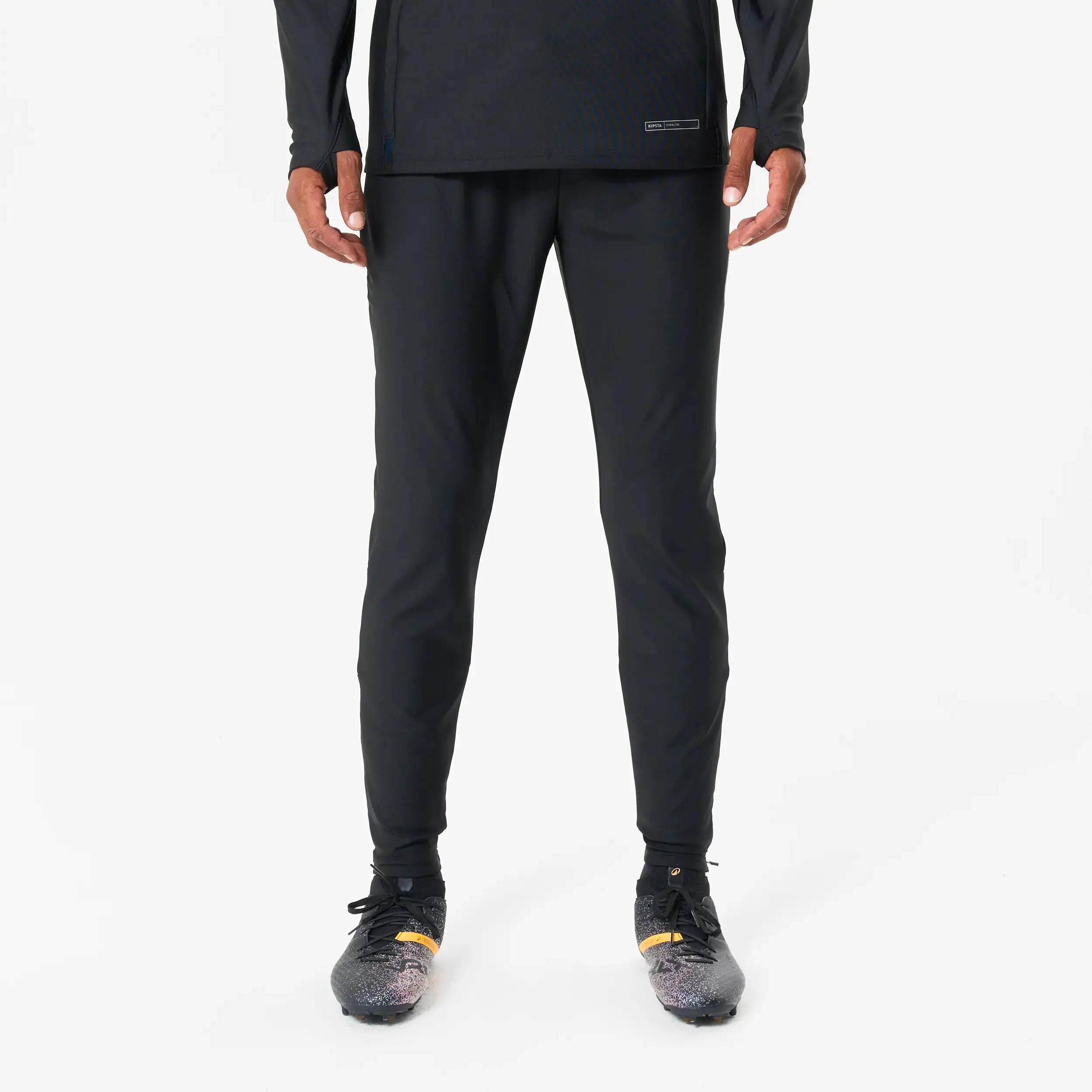 Adult Football Tracksuit Bottoms Viralto Club - Carbon Grey and Black -  3