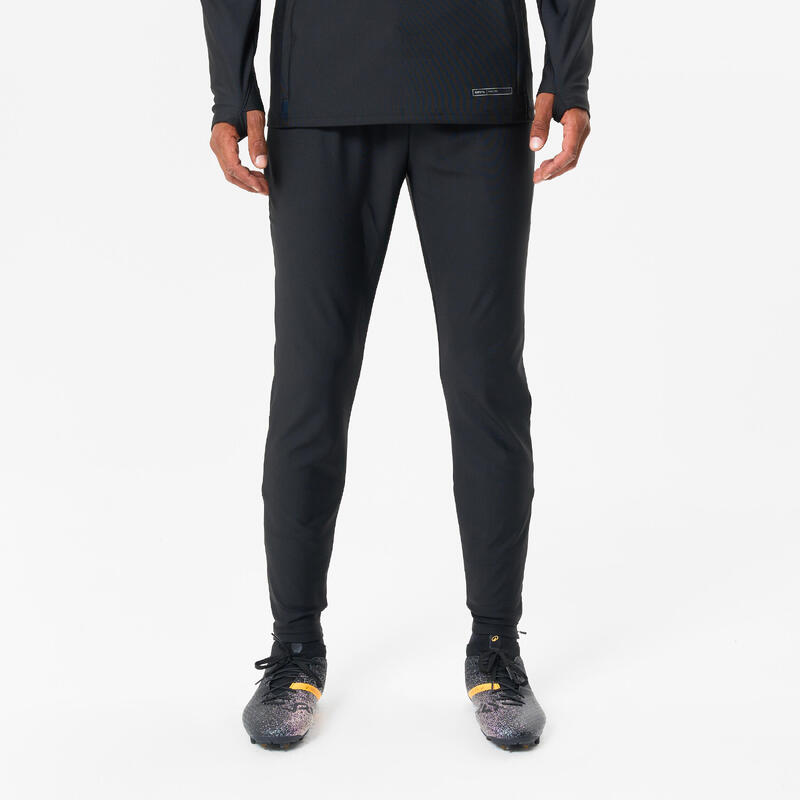 Pantalon de trening Fotbal VIRALTO CLUB Gri-Negru Adulți 
