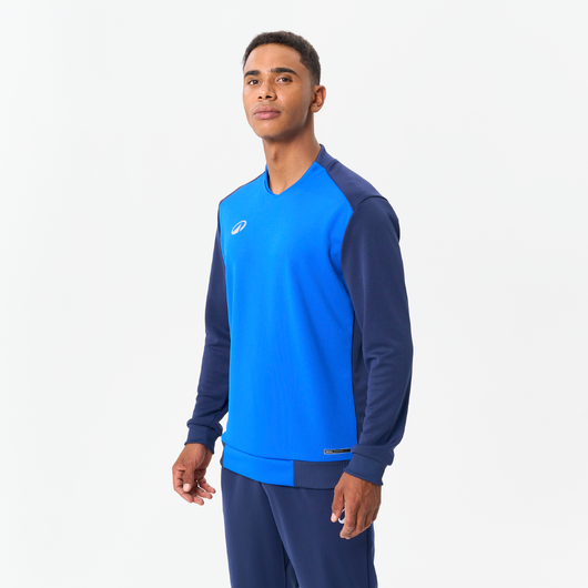 Sweat de football T100 bleu foncé