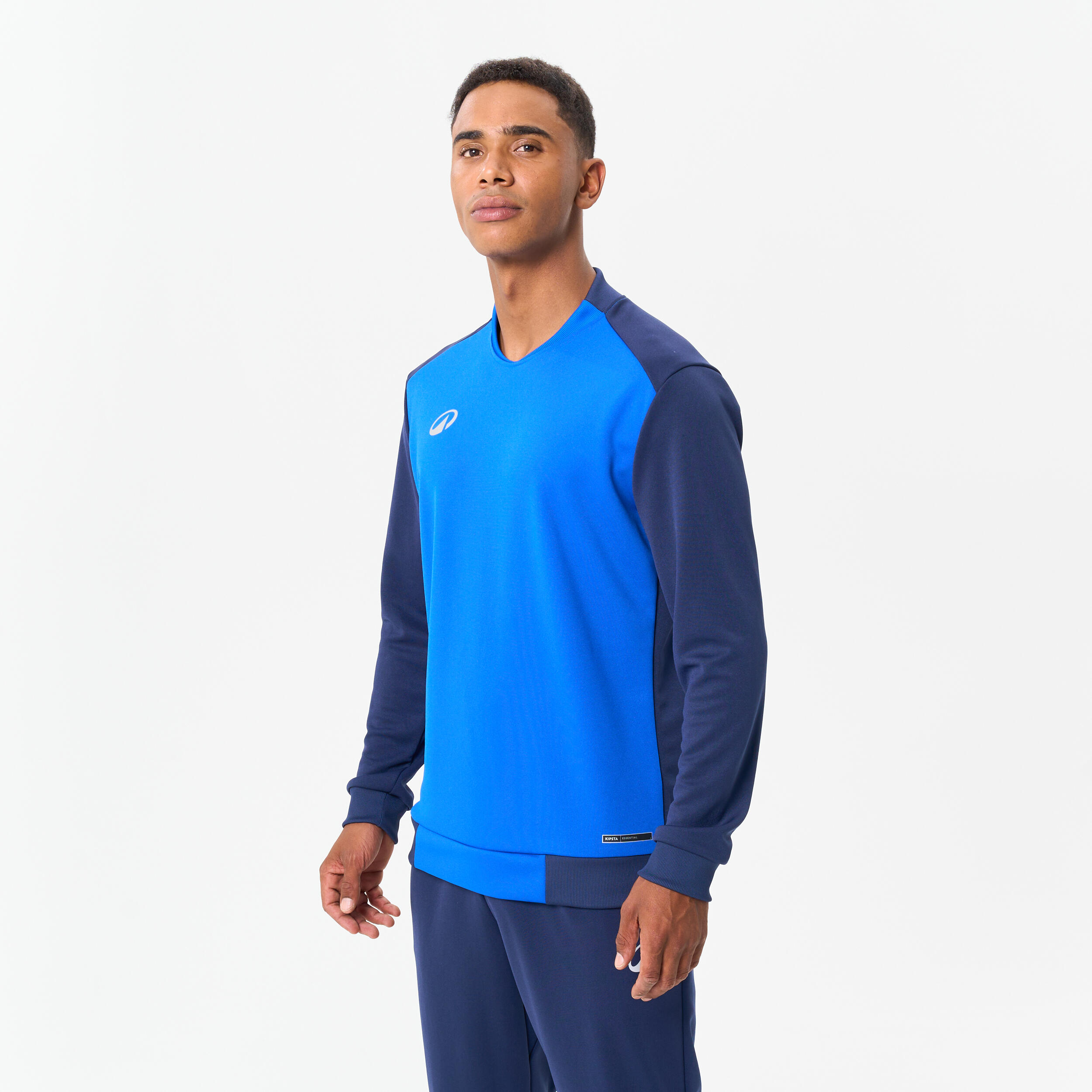 Felpa calcio T100 blu KIPSTA Decathlon