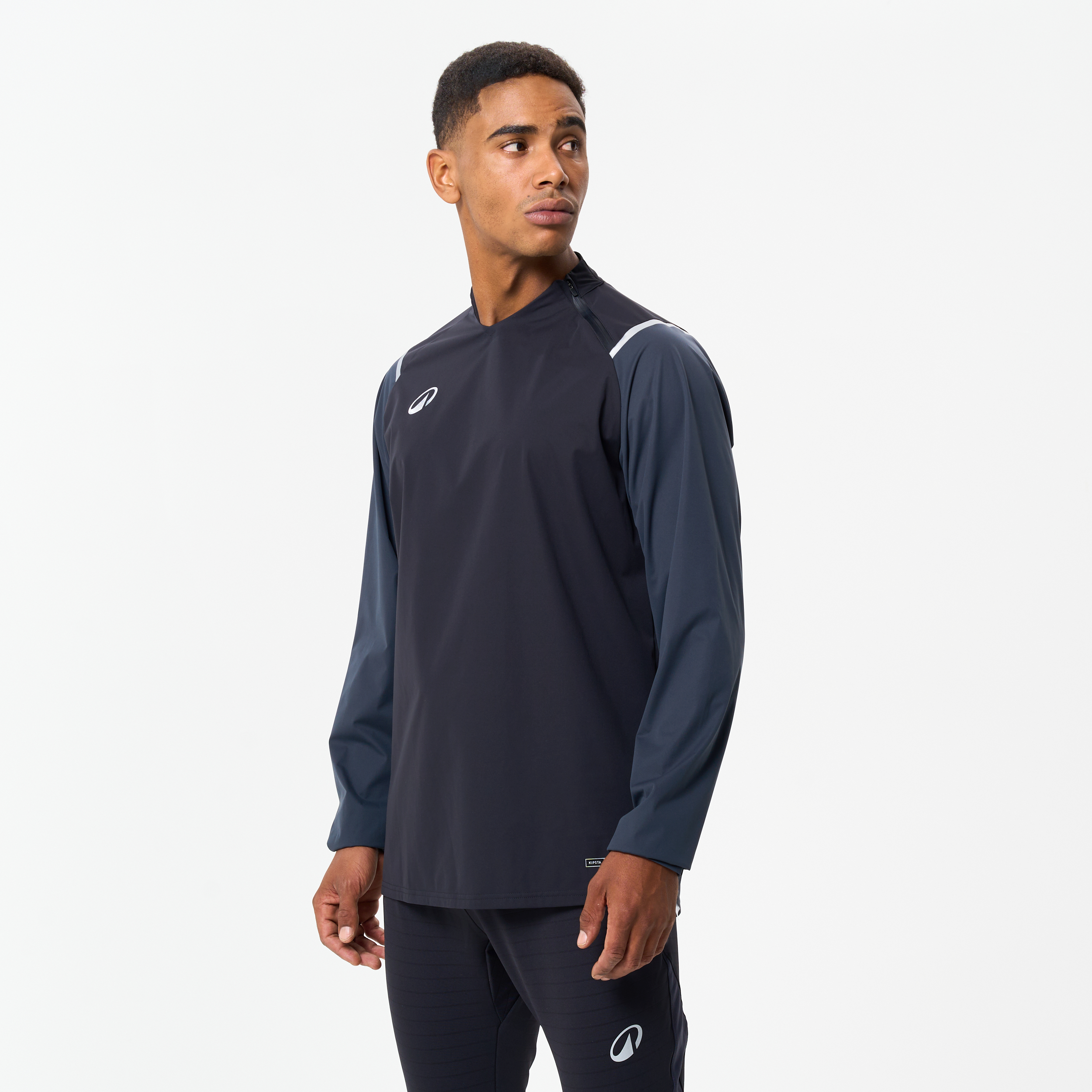 Coupe vent de football imperméable adulte t500 noir carbone - Football - Kipsta- Clubs - Entreprises - Collectivités - Associations