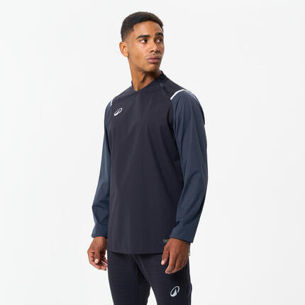 Coupe vent de football imperméable adulte T500 noir carbone