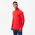 Sweat 1/2 zip CLR club rouge