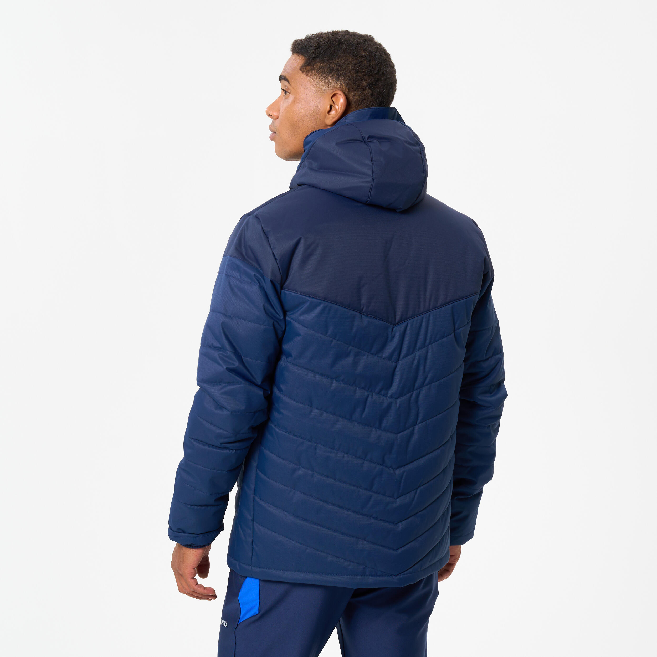 Adult Short Football Jacket - Navy Blue | Decathlon