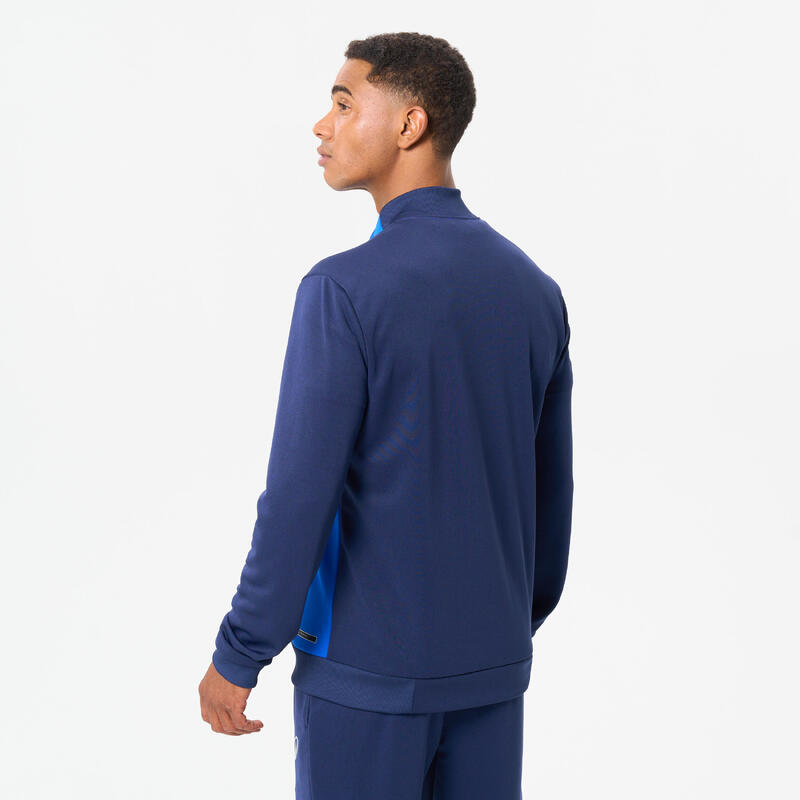 Veste de football d'entrainement ESSENTIELLE  marine et bleu