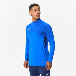 Sweat 1/2 zip CLR club bleu