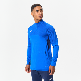 Sweat 1/2 zip CLR club bleu