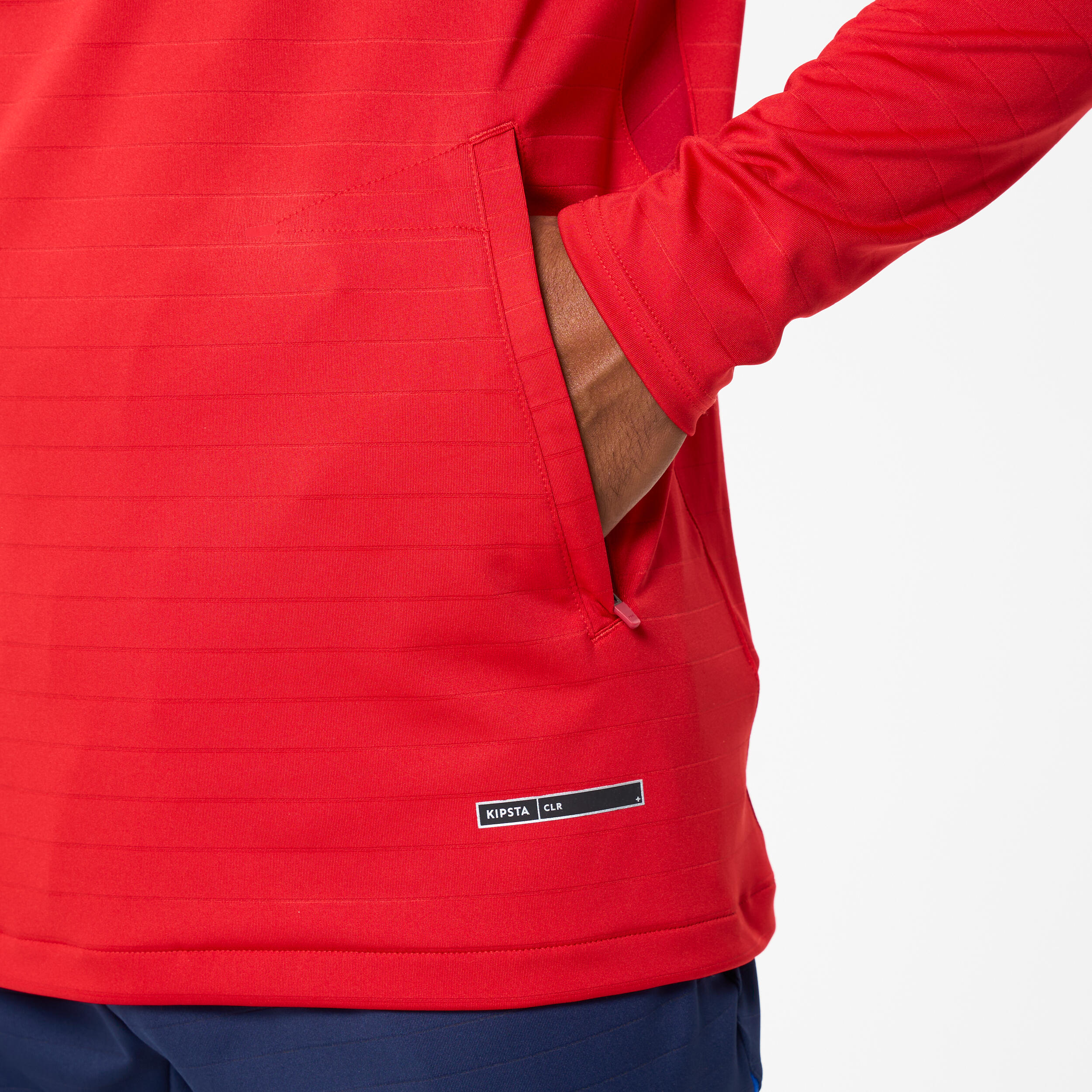 Sweat 1/2 zip CLR club rouge 6/8