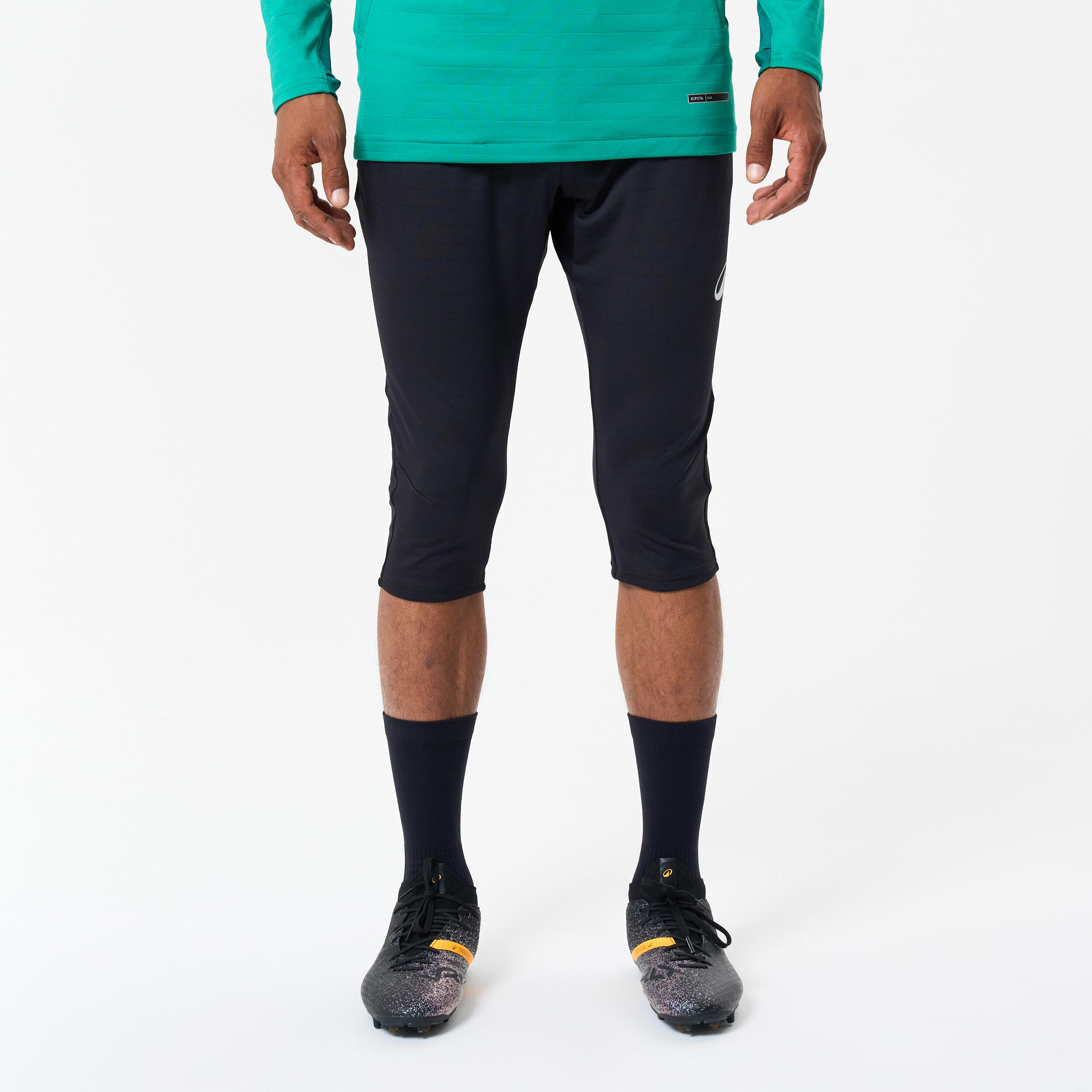 KIPSTA 3/4 Football Bottoms CLR - Black