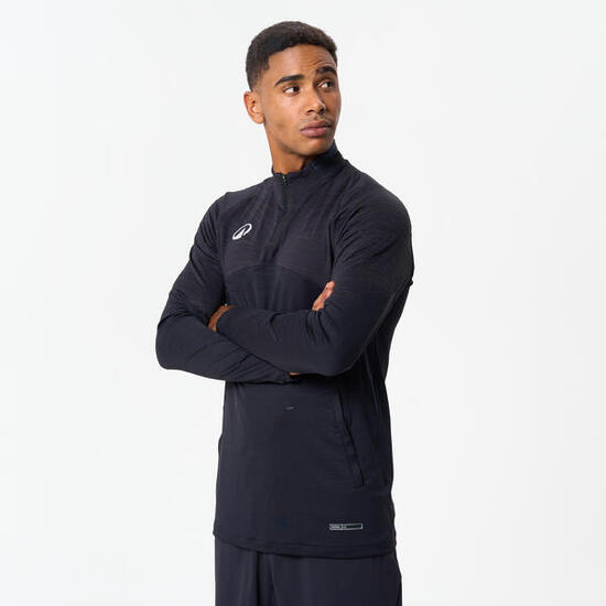 Sweat 1/2 zip CLR club noir