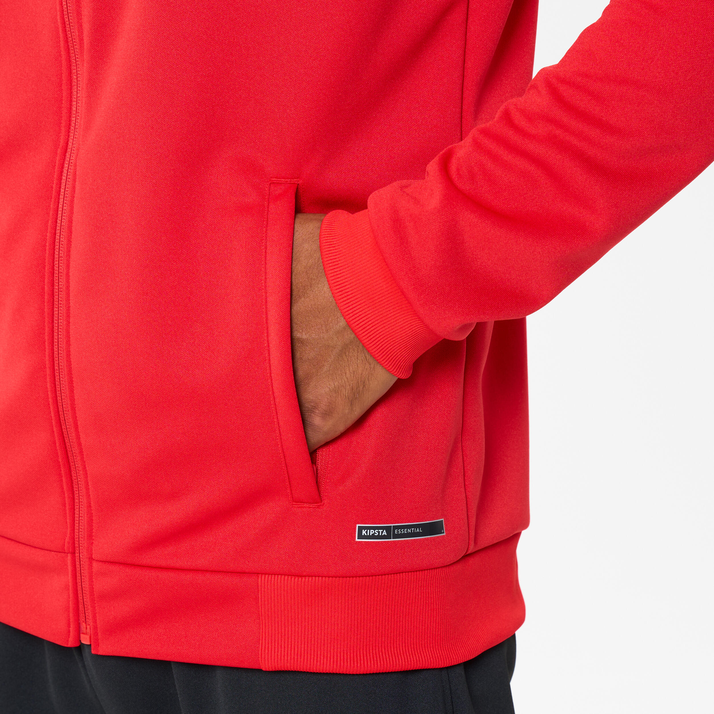 Fussball-Trainingsjacke Essential, Rot 4/4