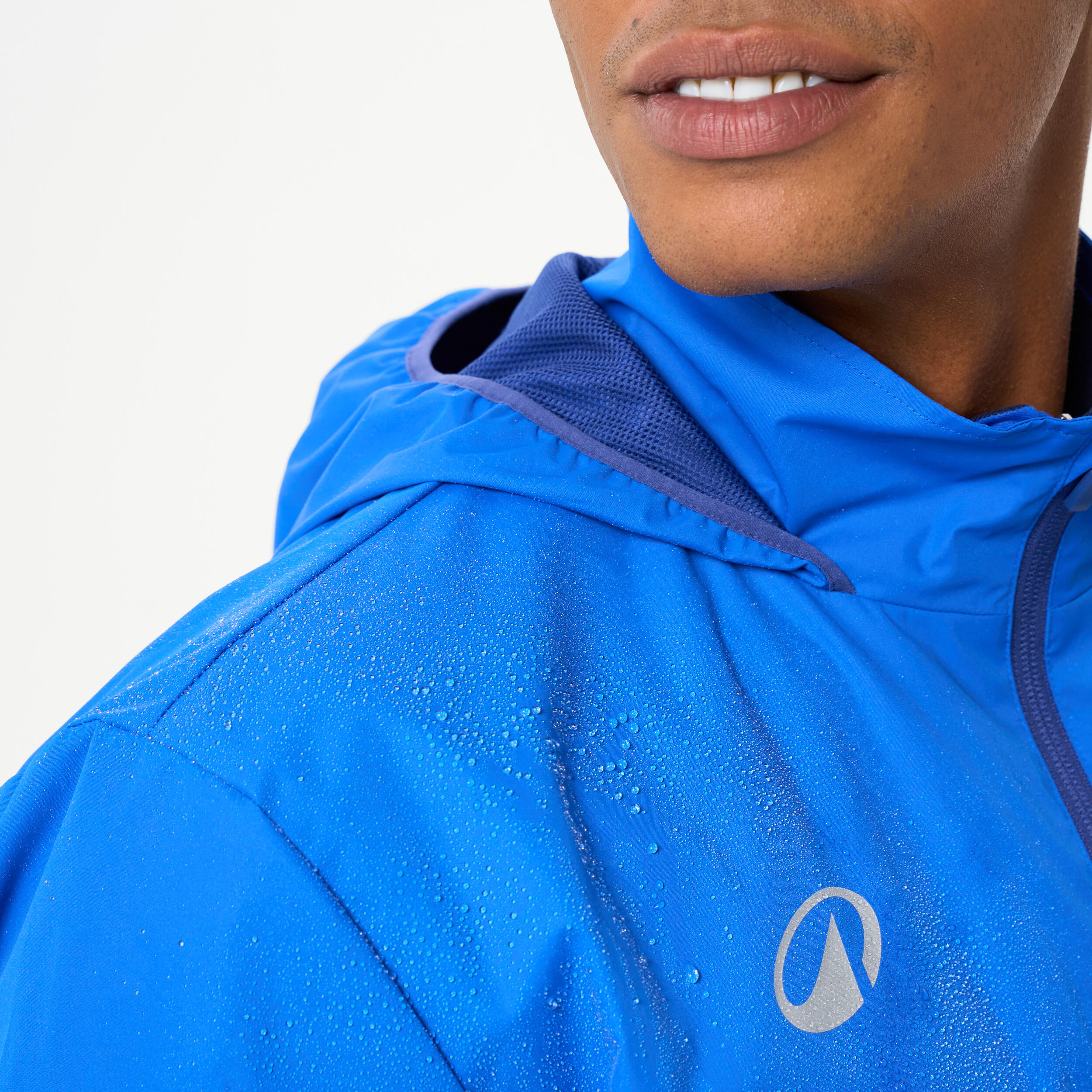 Damen/Herren Fußball Regenjacke - Viralto Club blau 5/8