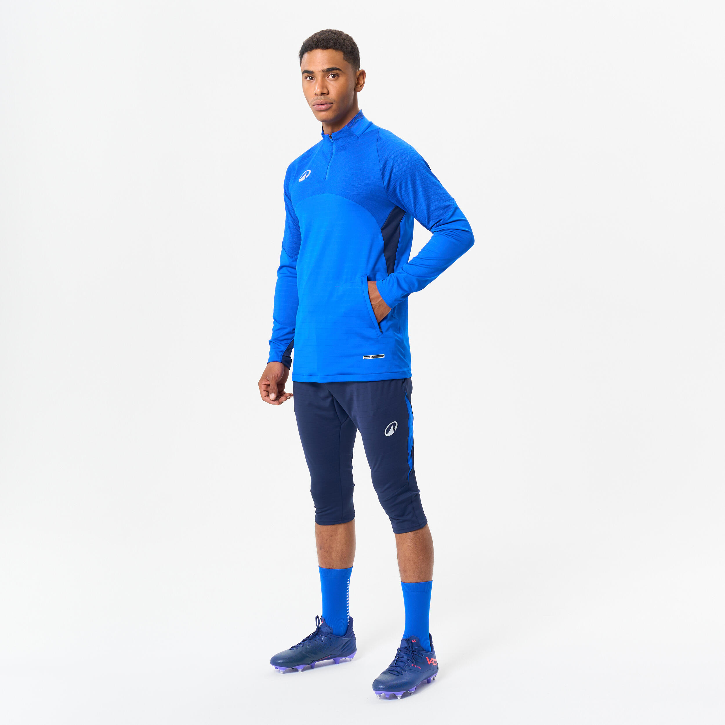 Sudadera 1/2 cremallera CLR club azul 8/8