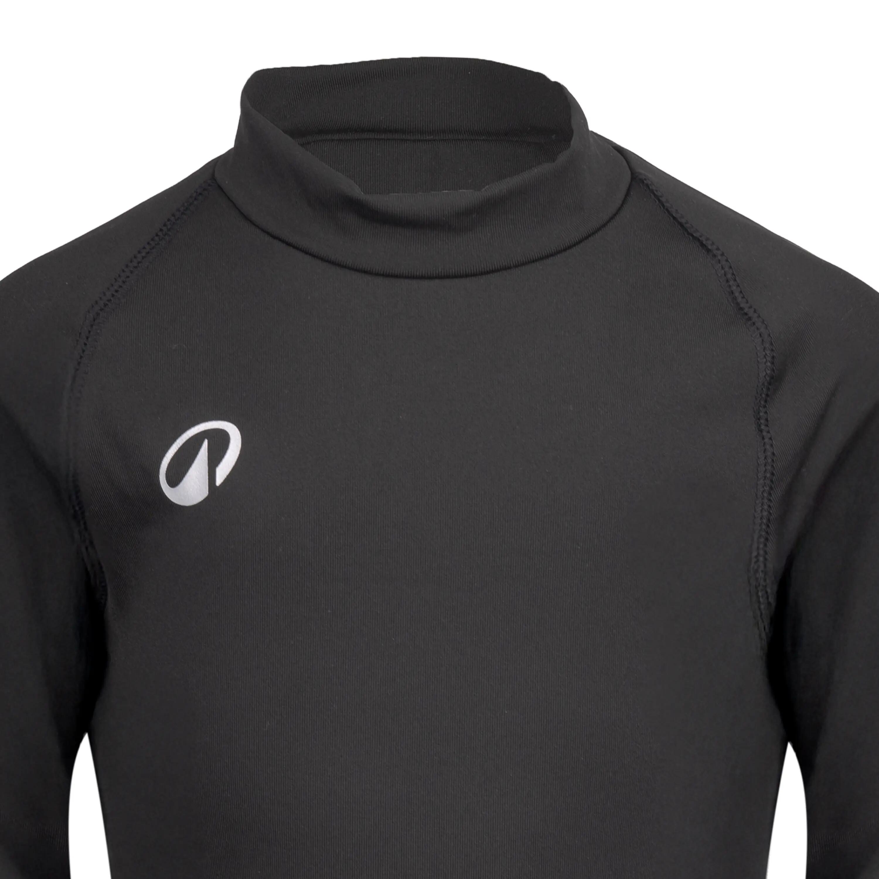Camiseta térmica de fútbol manga larga Niño Kipsta Keepcomfort 100 negro 6/6