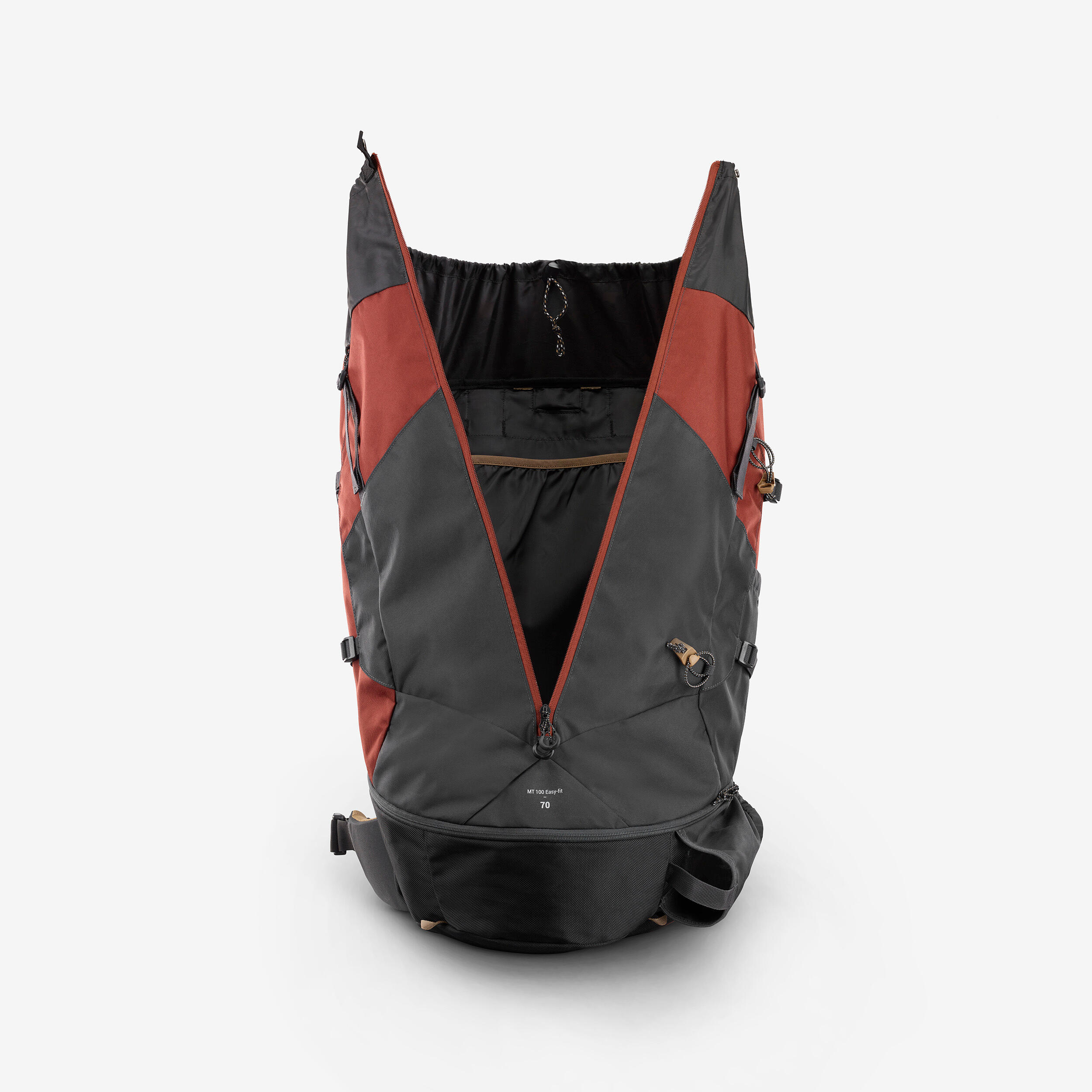 Men's 70 L Hiking Backpack - MT 100 Easyfit - FORCLAZ