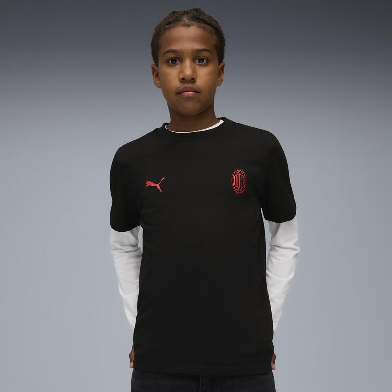 T-Shirt en coton AC Milan saison 25/26 Enfant