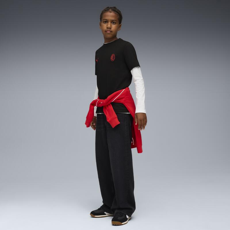 T-Shirt en coton AC Milan saison 25/26 Enfant