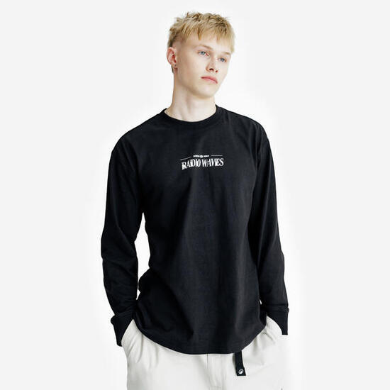 Langarmshirt Herren mit Grafik - Lifetech schwarz