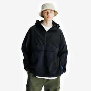 Chaqueta cortaviento hombre, Lifetech, negro