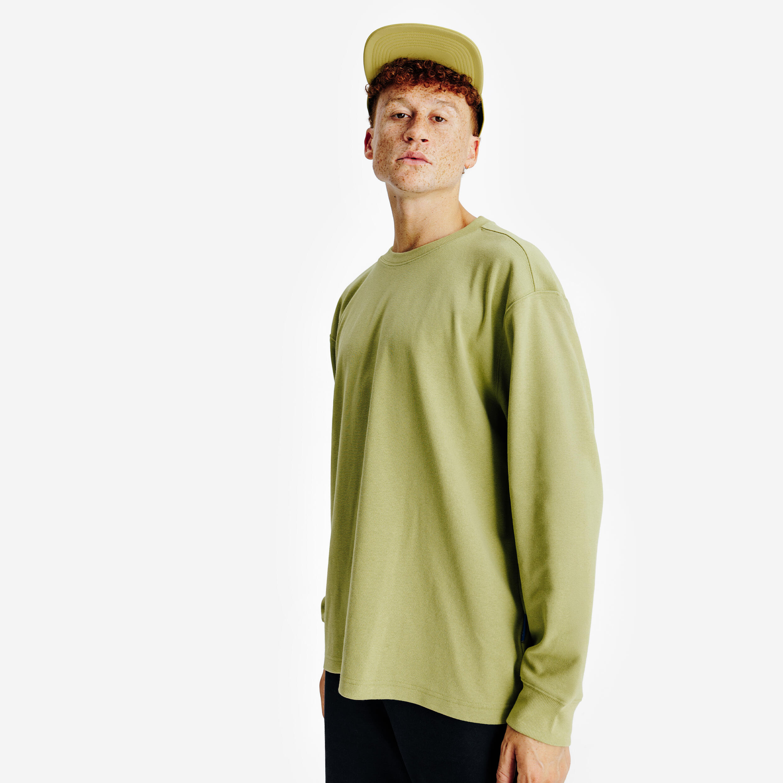 DECATHLON Langarmshirt Herren - Elementals khaki