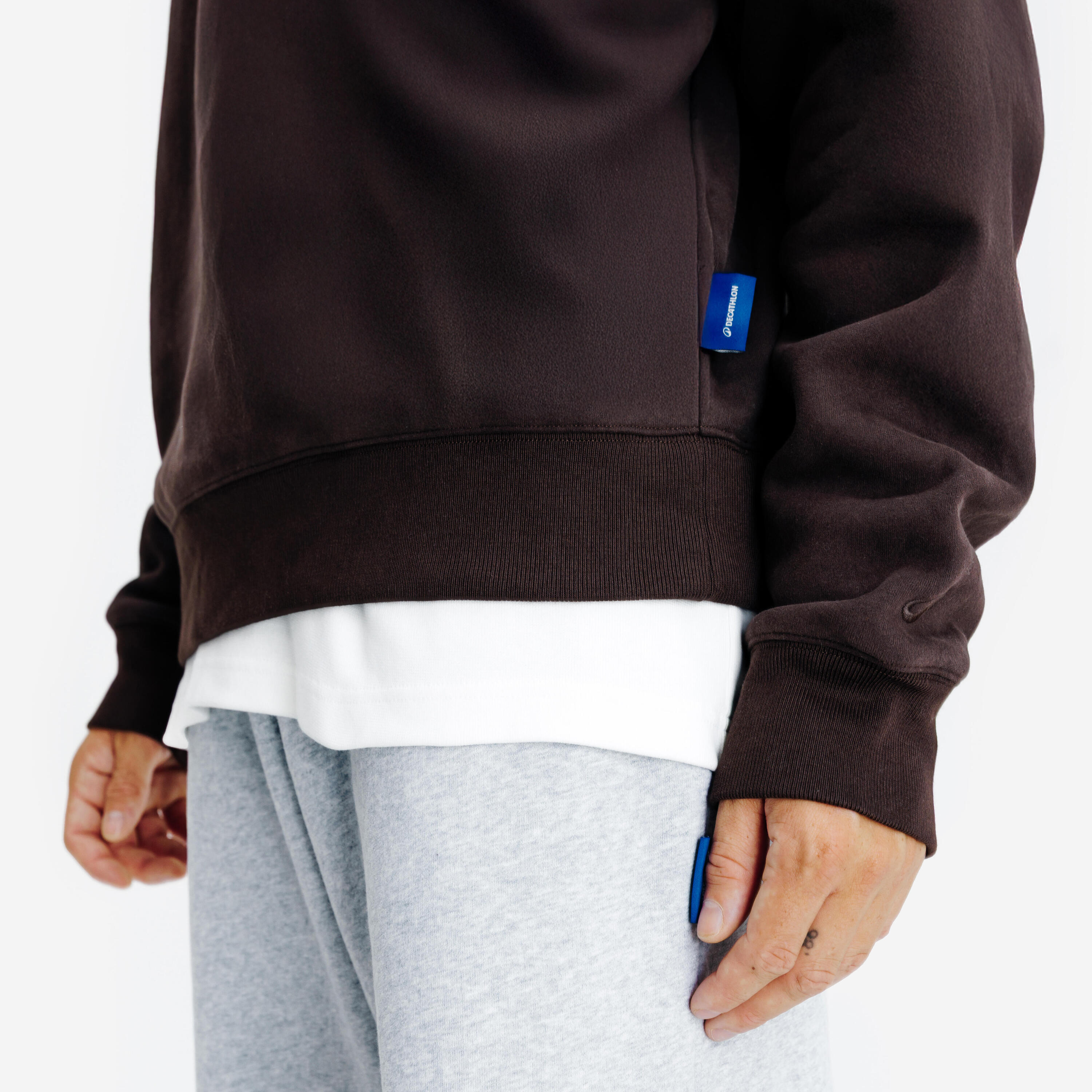 Sweat à capuche homme, Elementals, marron 4/4