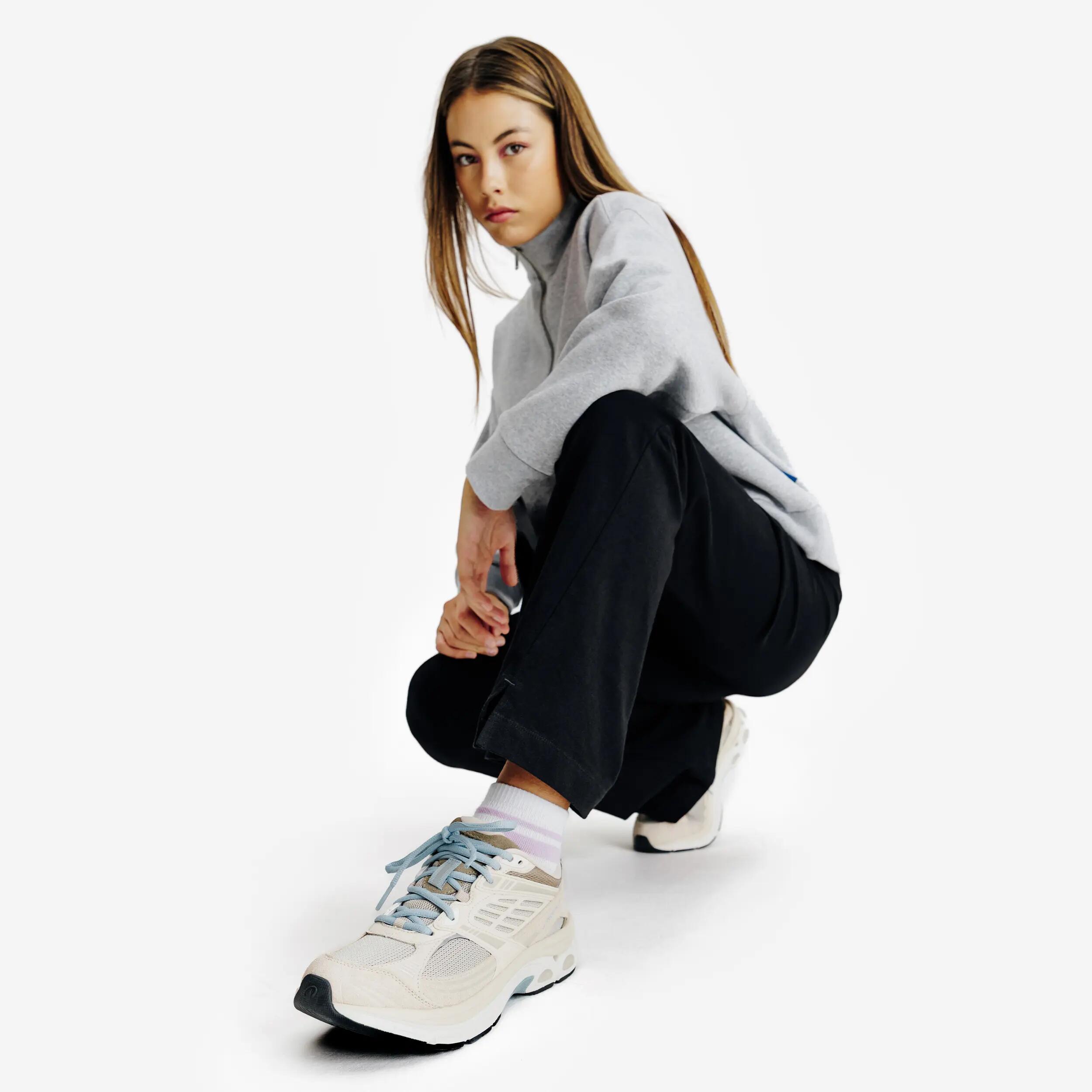 Tenis casuales sportswear para Mujer RR2K - Beige/Café 9/9