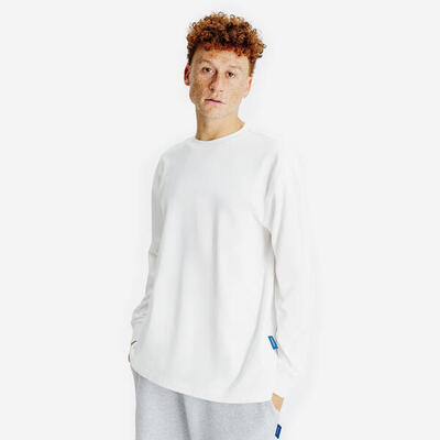 T-shirt manica lunga uomo ELEMENTALS oversize bianca