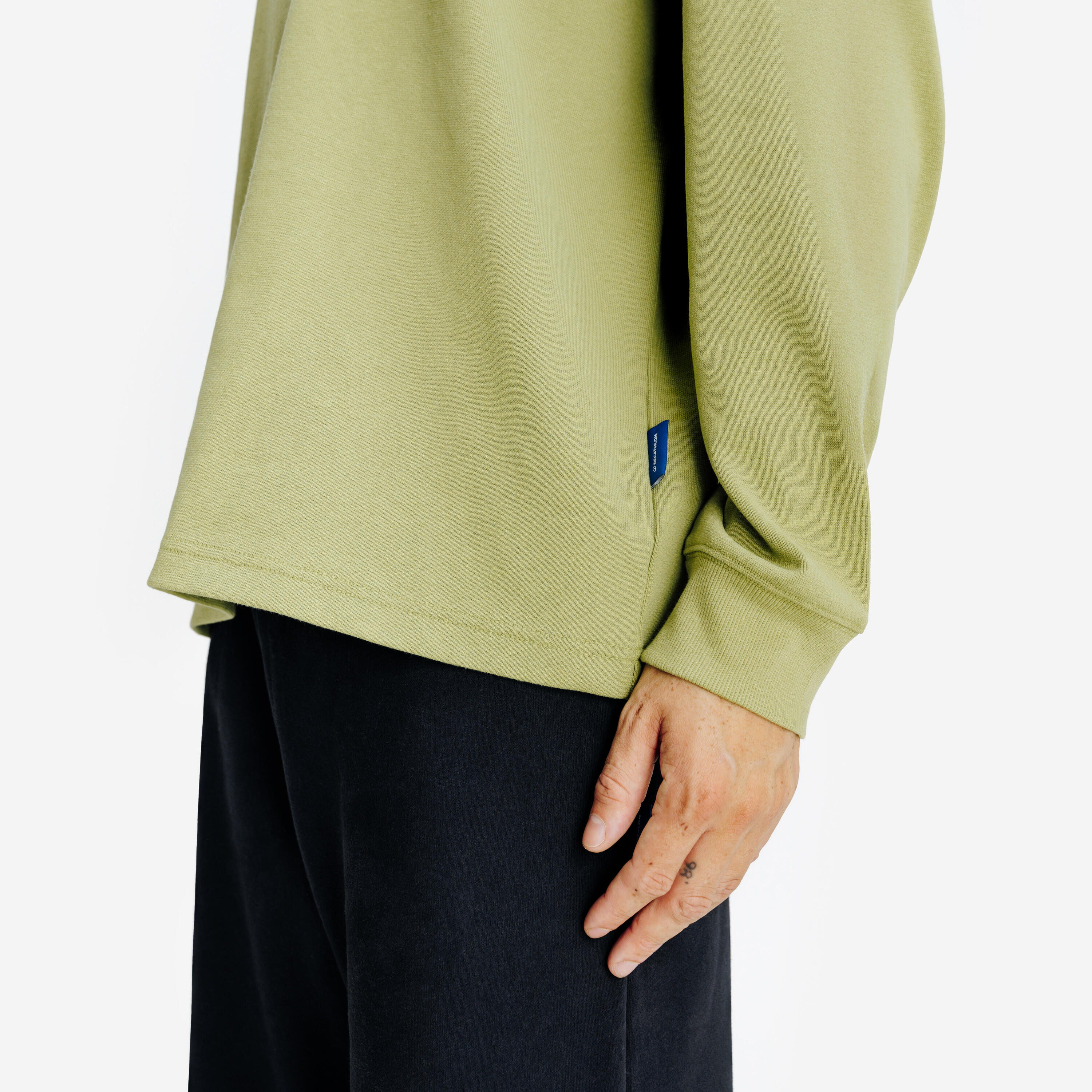 T-shirt manica lunga uomo ELEMENTALS oversize verde 5/5