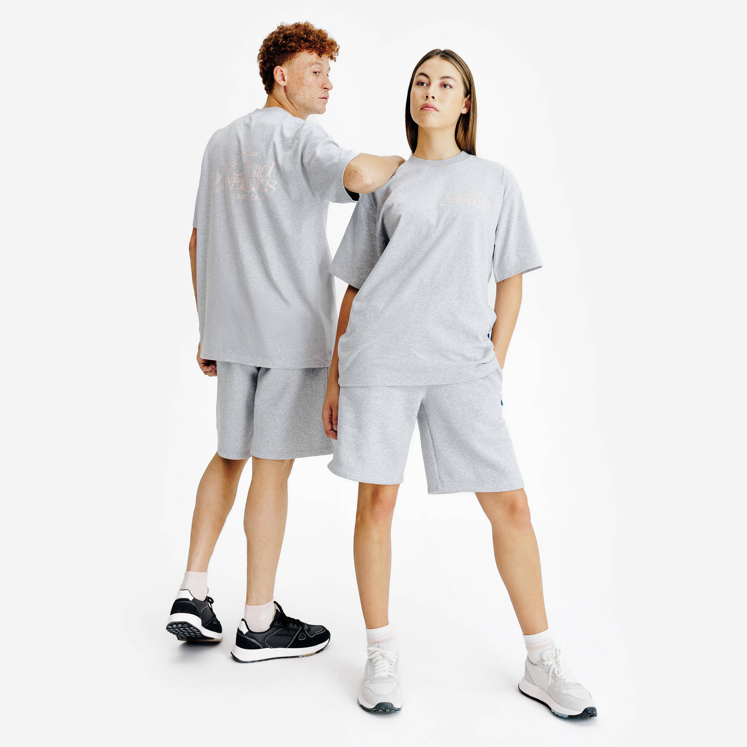 Graphic Unisex T-shirt - mottled grey -  2