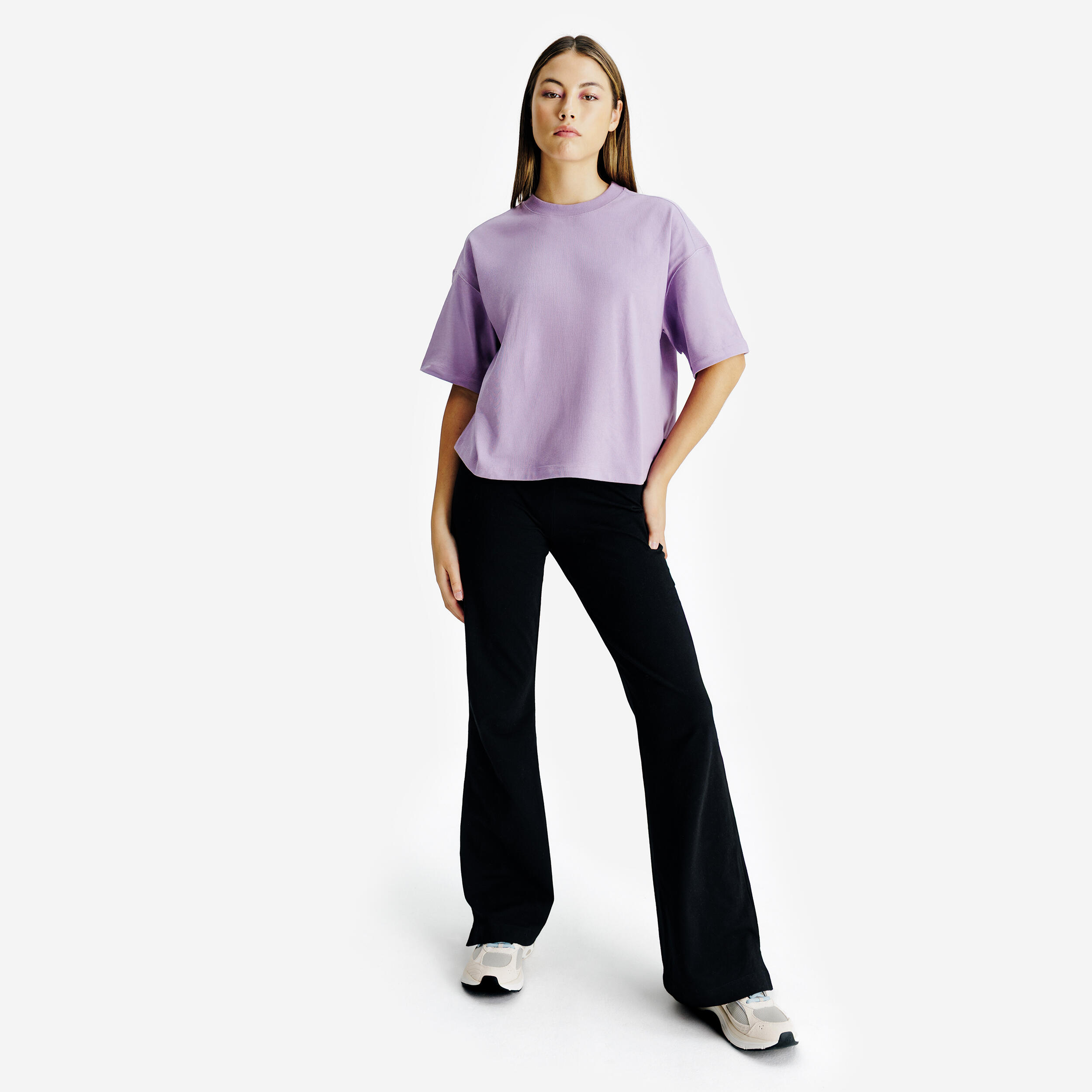 Leggings acampanados mujer, Elementals, negro 2/8