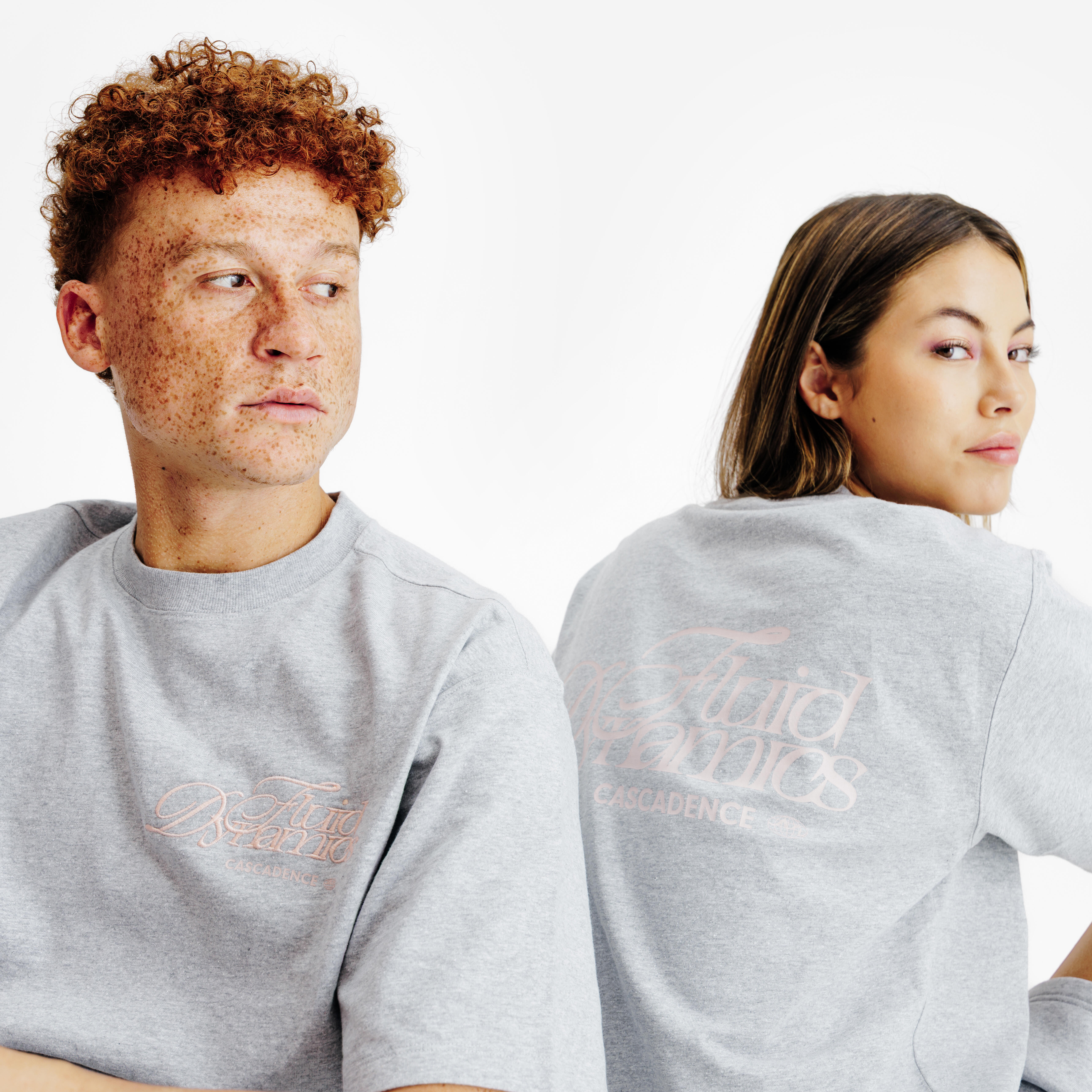 Graphic Unisex T-shirt - mottled grey