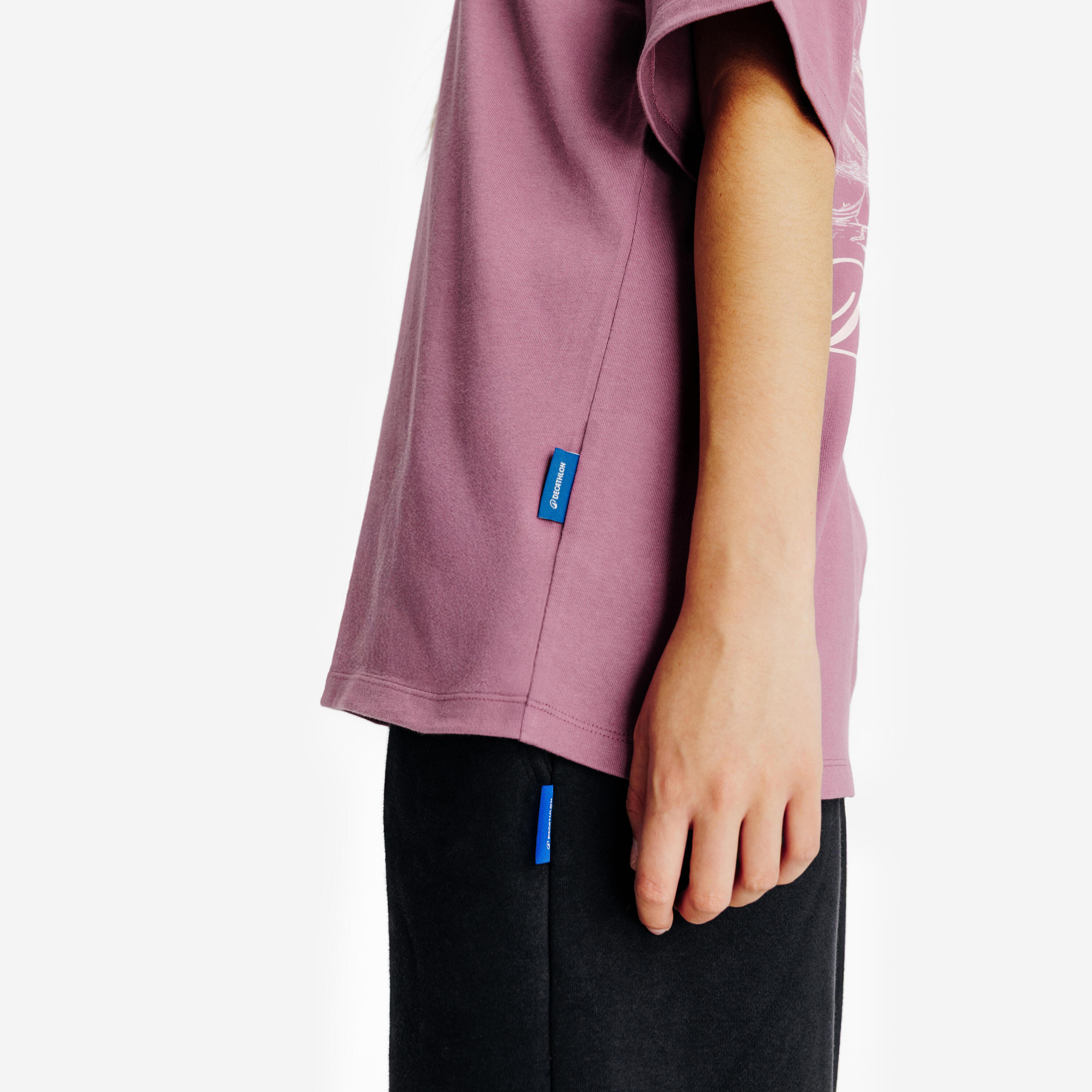 Uniseks T-shirt met print paars 5/5